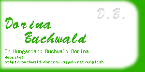 dorina buchwald business card